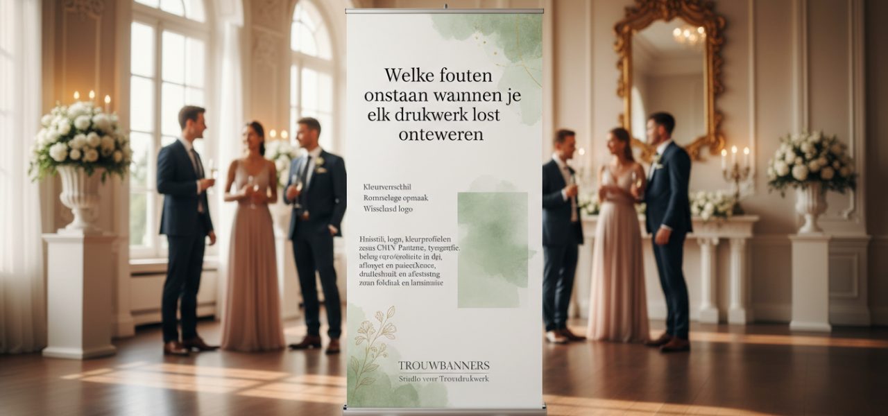 Welkomstbord Welke fouten ontstaan wanneer je elk drukwerk los laat ontwerpen.