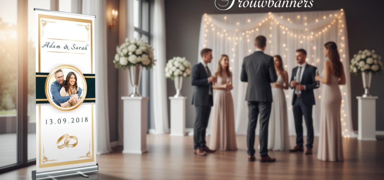 Hoe een rollup banner voor je bruiloft werkt