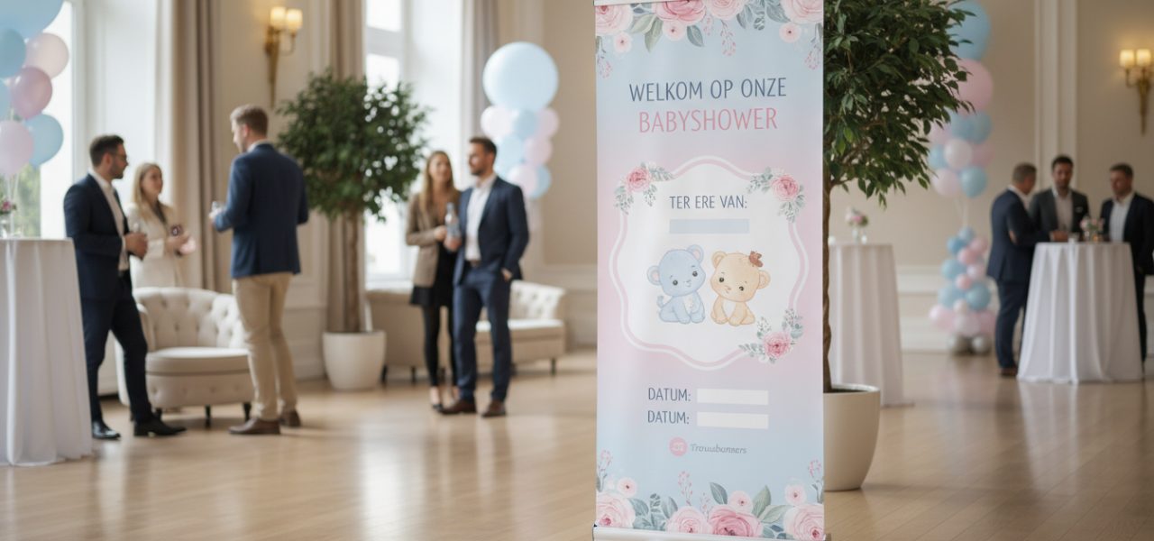 Wat is een welkomstbord voor een babyshower?