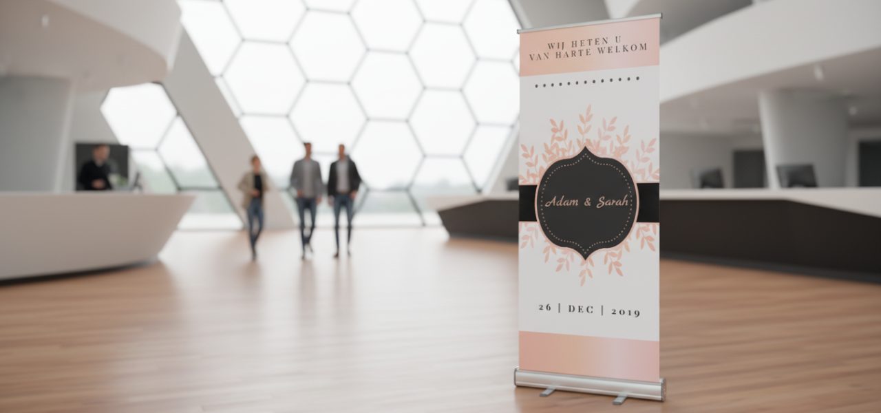 Welkomstbord bruiloft Eindhoven Materialen formaten en drukkwaliteit voor Eindhoven trouwlocaties