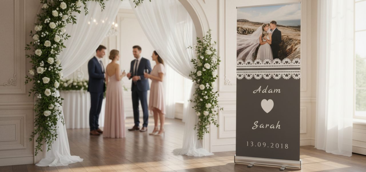 Welkomstbord bruiloft maken Zo werkt welkomstbord bruiloft maken bij Trouwbanners