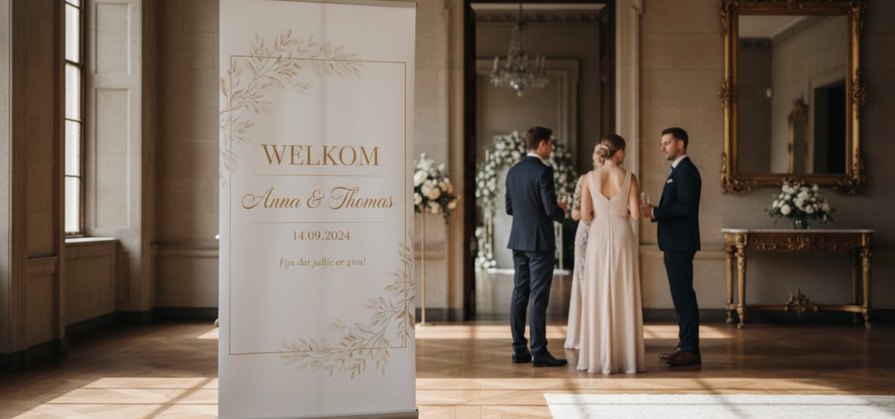 Welkomstbord bruiloft met namen Wat is een welkomstbord bruiloft met namen