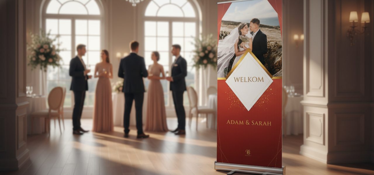 Rollup banner als welkomstbord hoe werkt het