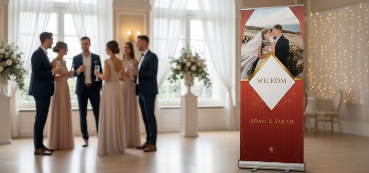 Wat is een welkomstbord bruiloft template en waarom kiezen voor rollup