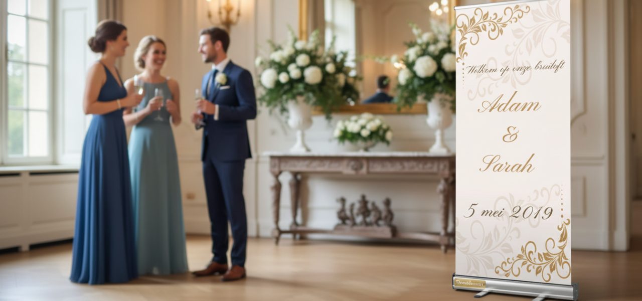 Wat is een welkomstbord huwelijk met foto