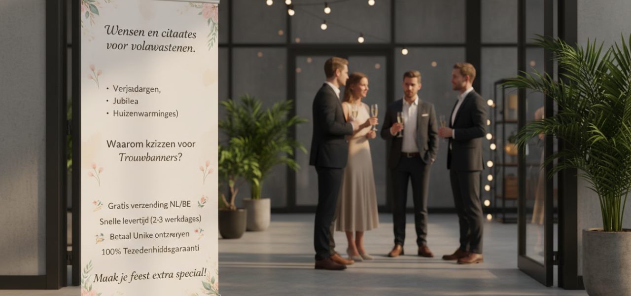 Waarom kiezen voor Trouwbanners?