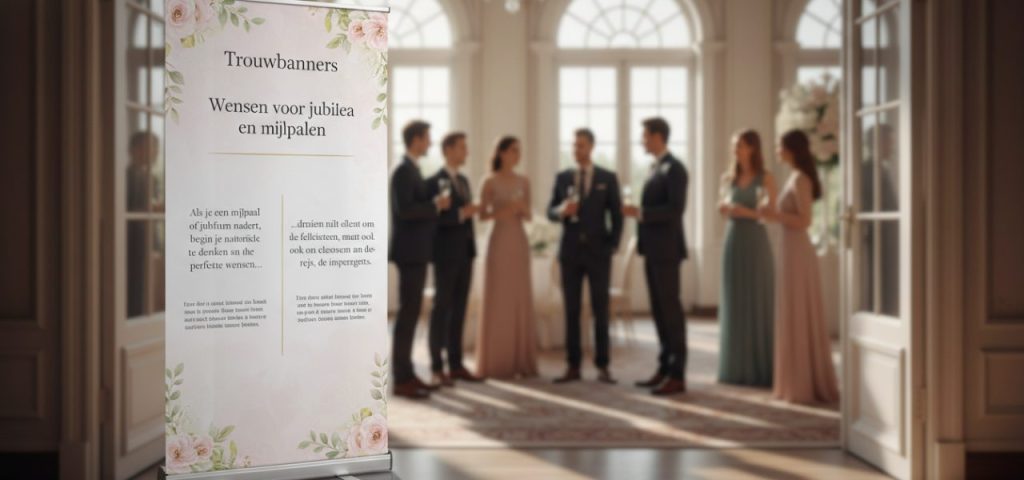 Welkomstbord ﻿Wensen voor jubilea en mijlpalen.​